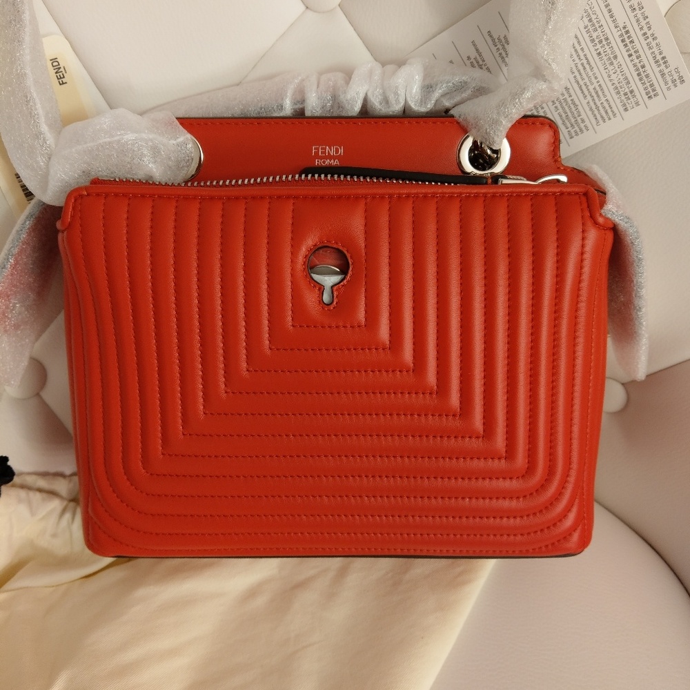 Fendi Dotcom Quilted Leather Bag